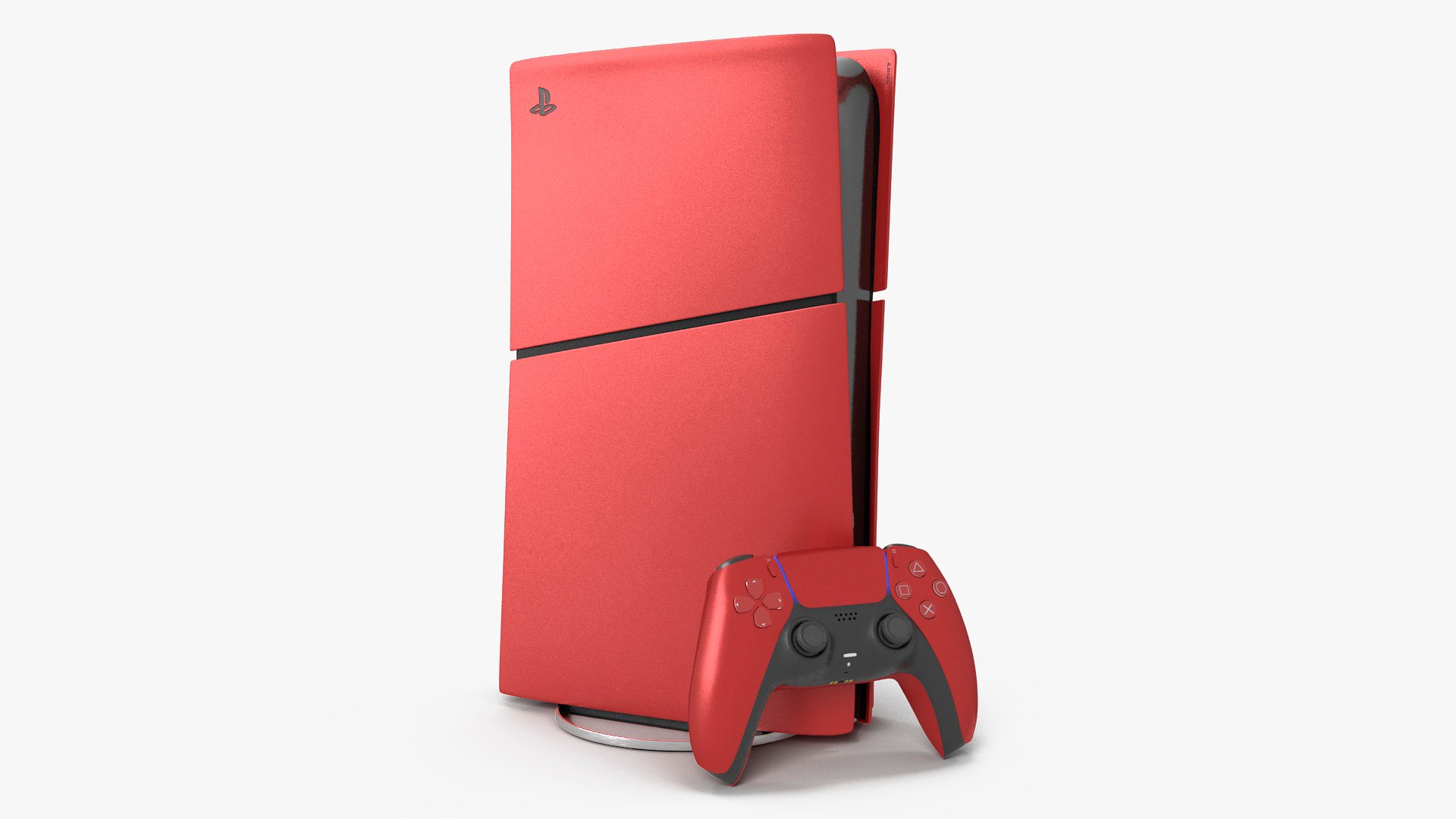 Sony PlayStation 5 Console Volcanic Red 3D model preview