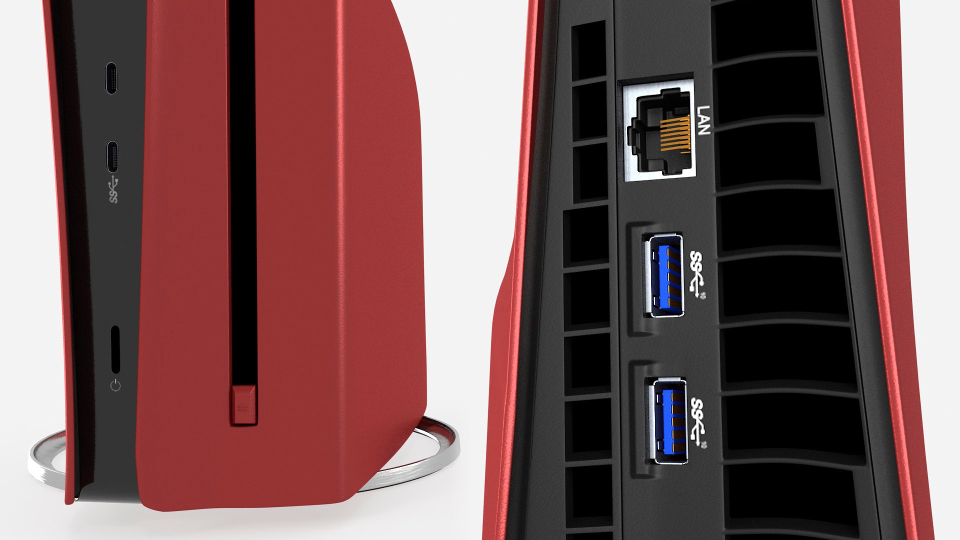 Sony PlayStation 5 Console Volcanic Red 3D - TurboSquid 2203319