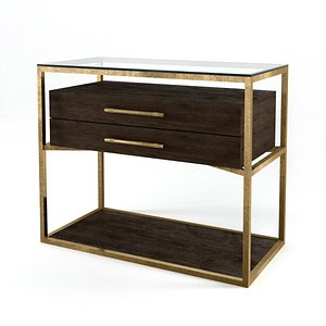 bedroom curata one-drawer nightstand 3D model