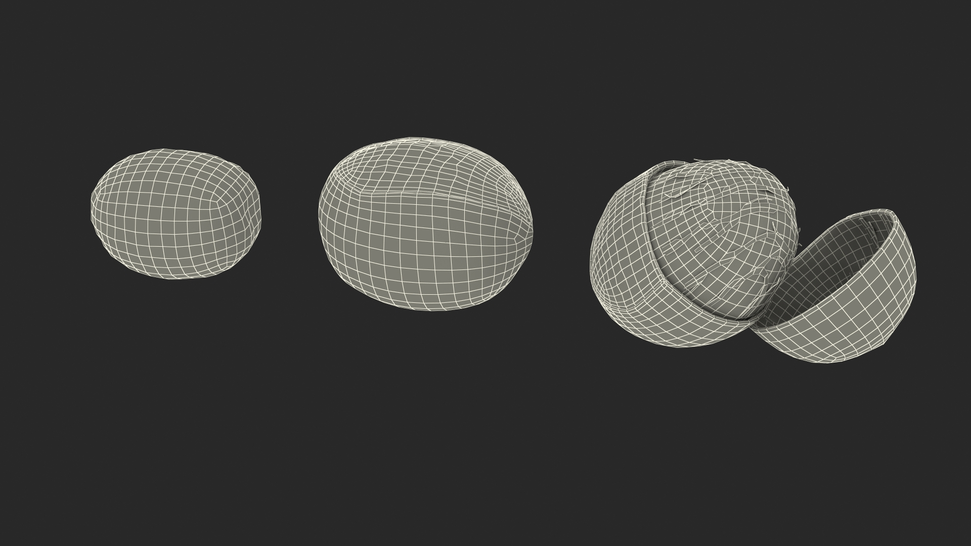 3D model Shea Nuts Set TurboSquid 1742005