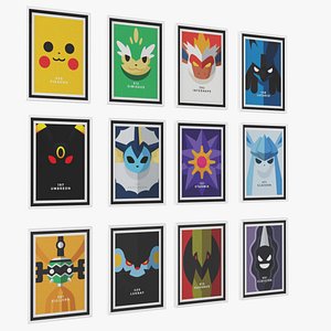 pokemon poster frame model