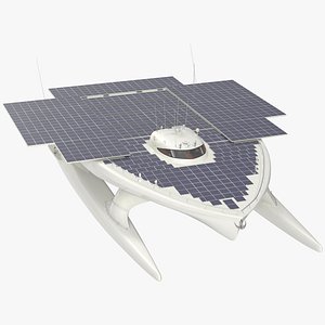 Large Solar Powered Boat model