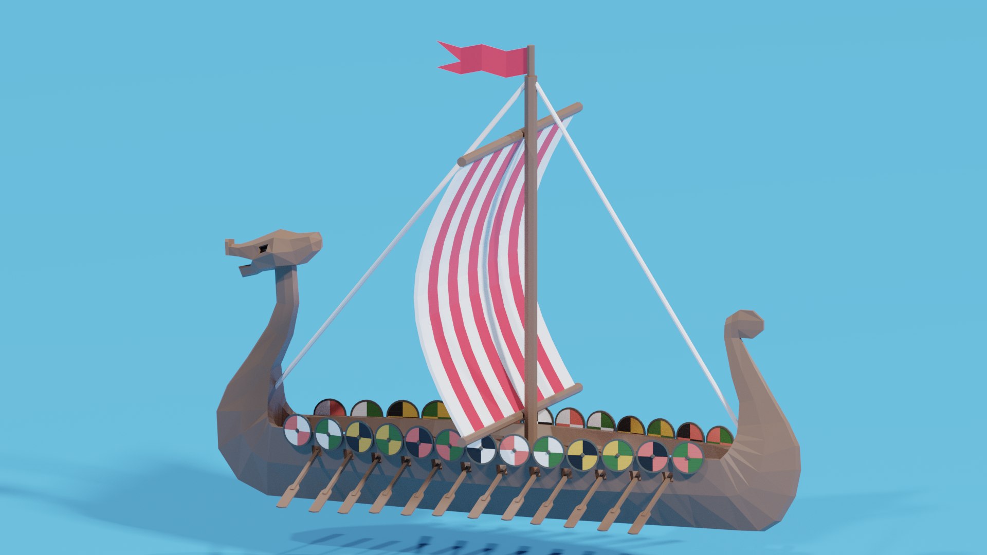 Viking Longship 3D Model - TurboSquid 2397337