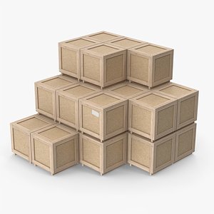 Stack Of Cargo Crate Boxes