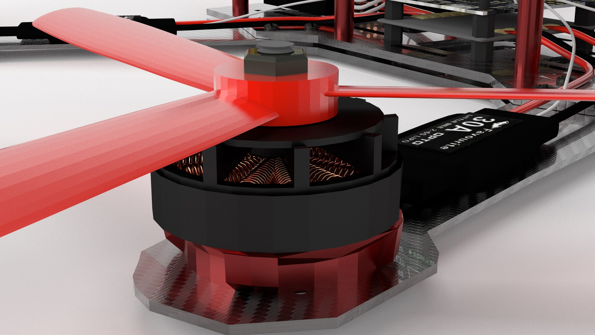 3d Racing Drone Model