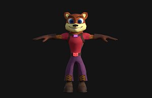 3D model squirrel animal