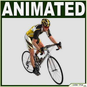 Realistic Male Cyclist