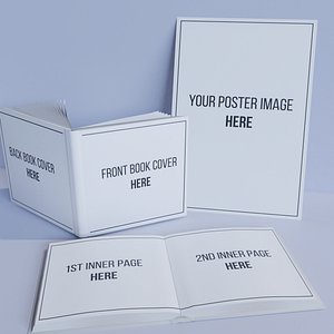 Book and Poster MockUp