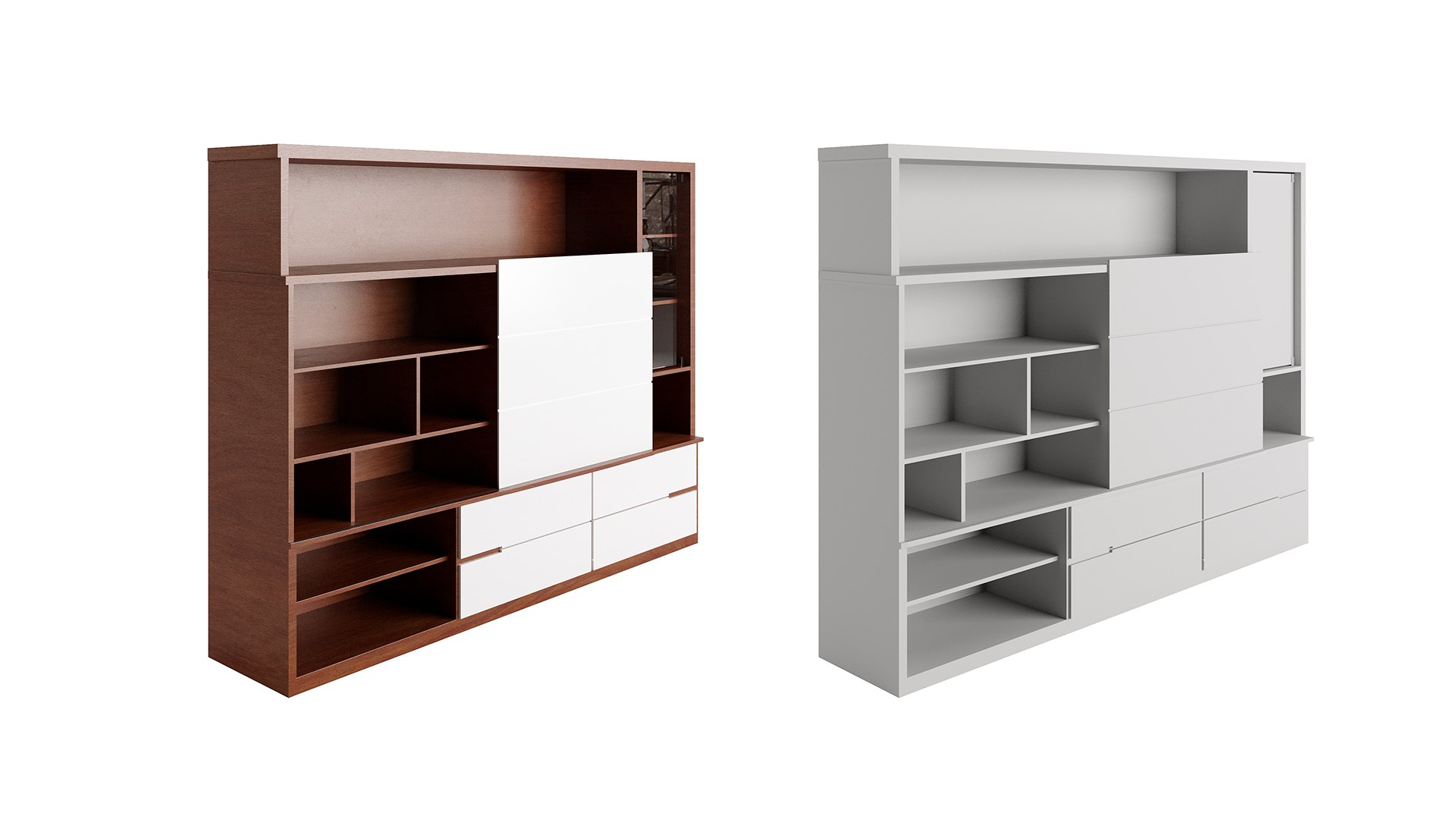 Bookcase 3D Model - TurboSquid 1321523
