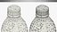 Mineralwasserflasche aus Kunststoff mit Tropfen