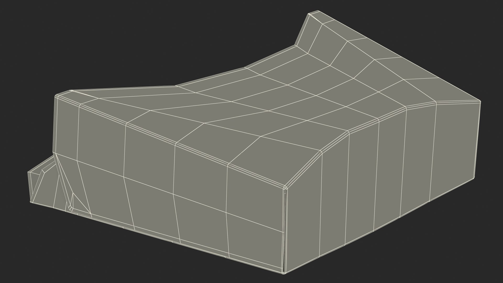 French Fry Box Craft Paper Generic model - TurboSquid 1858095