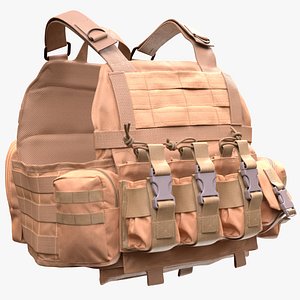 Man and Woman in Tactical Plate Carrier 18 3D model