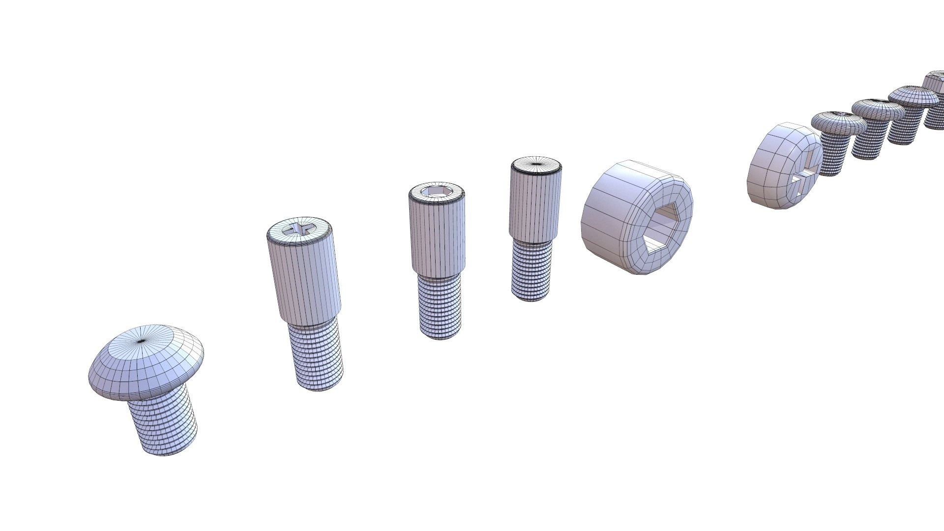 Bolts Model - TurboSquid 2295923