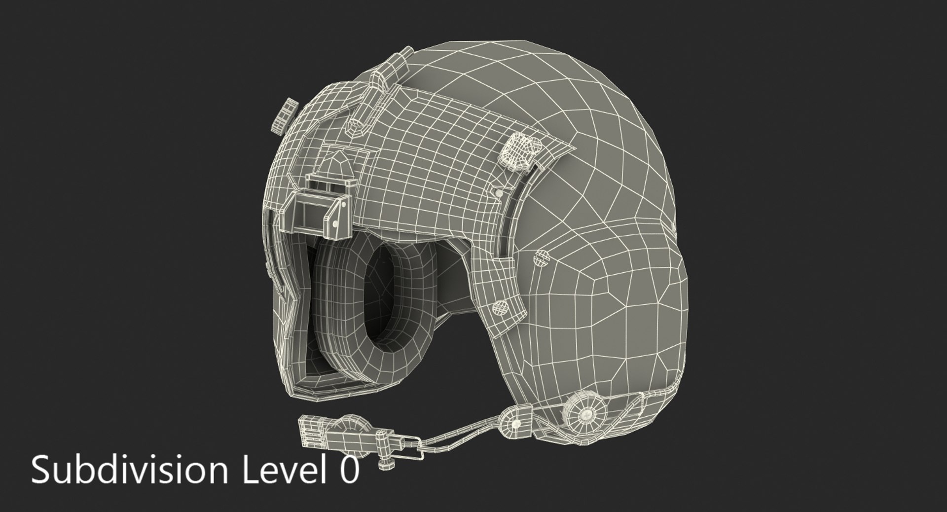 3d Helicopter Pilot Helmet Model