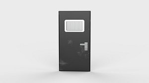 Metal door 3D model model