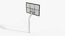 Street Basketball Hoop with Graffiti
