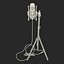 Studio Microphone Rode and Stand 2 Modello 3D