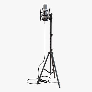 studio microphone rode stand 3d model