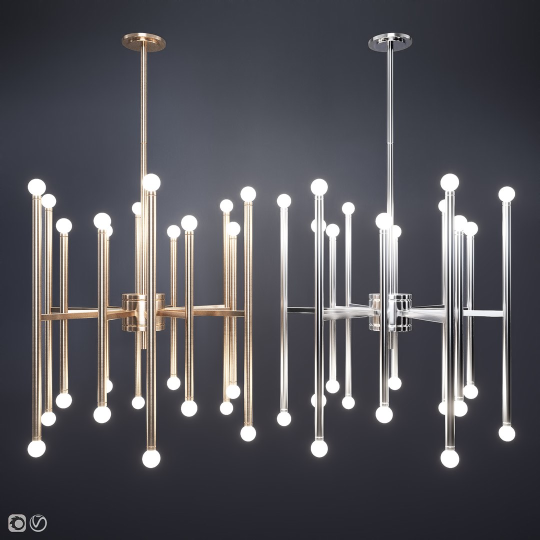 Beckham Modern 24 Light 3D Model - TurboSquid 1448258