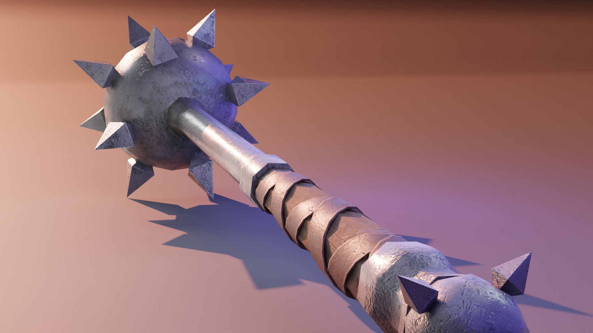 Free Morning star weapon 3D TurboSquid 1732728