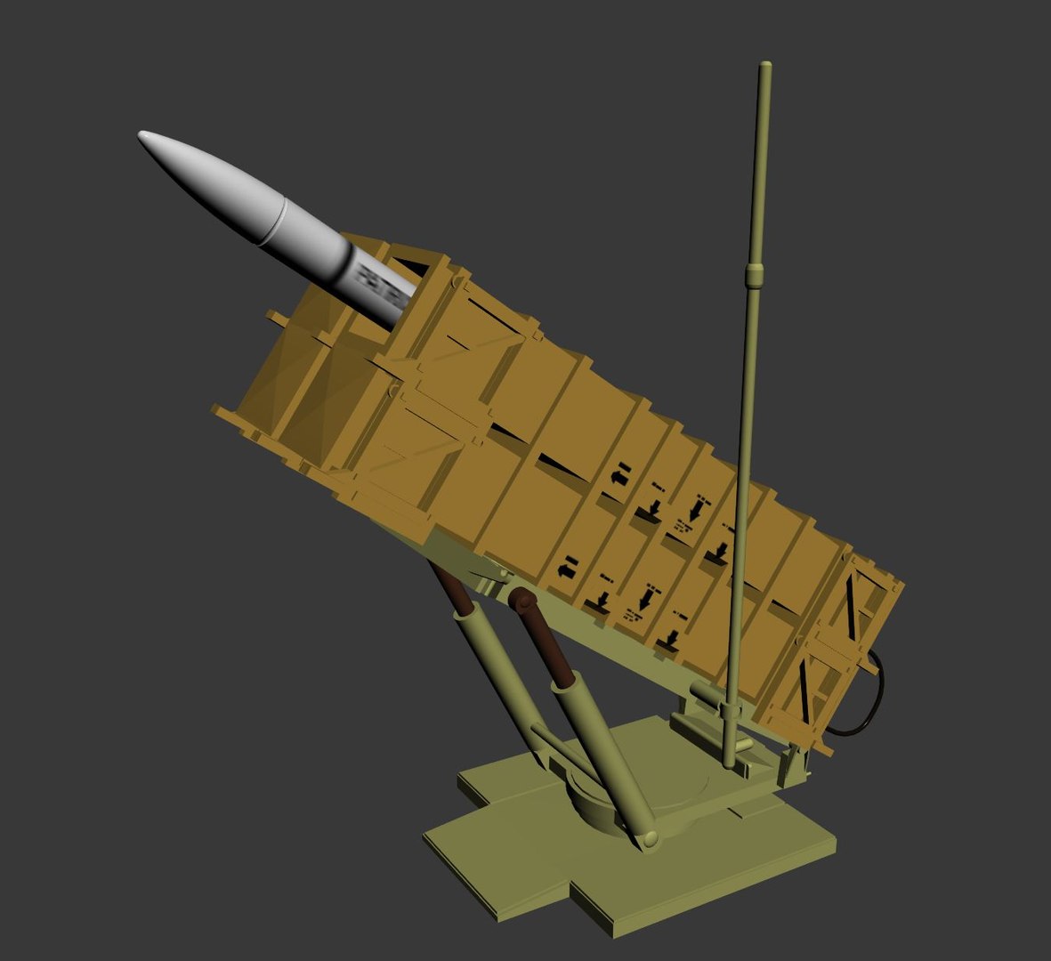 3D Missile Launcher Model - TurboSquid 1634370