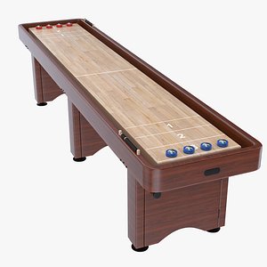 Shuffleboard Table 3D model