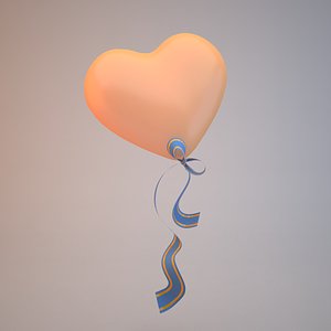 heart balloon 3D model