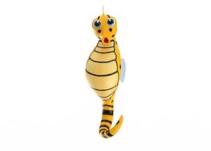 big bellied seahorse toon fish model