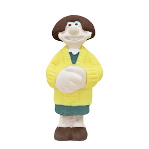 Game Ready Cartoon Character Wendolene Figure 3D model