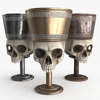 Antique Skull Goblet