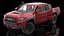 Toyota Tacoma TRD Pro Barcelona Red Metallic 2021 Rigged