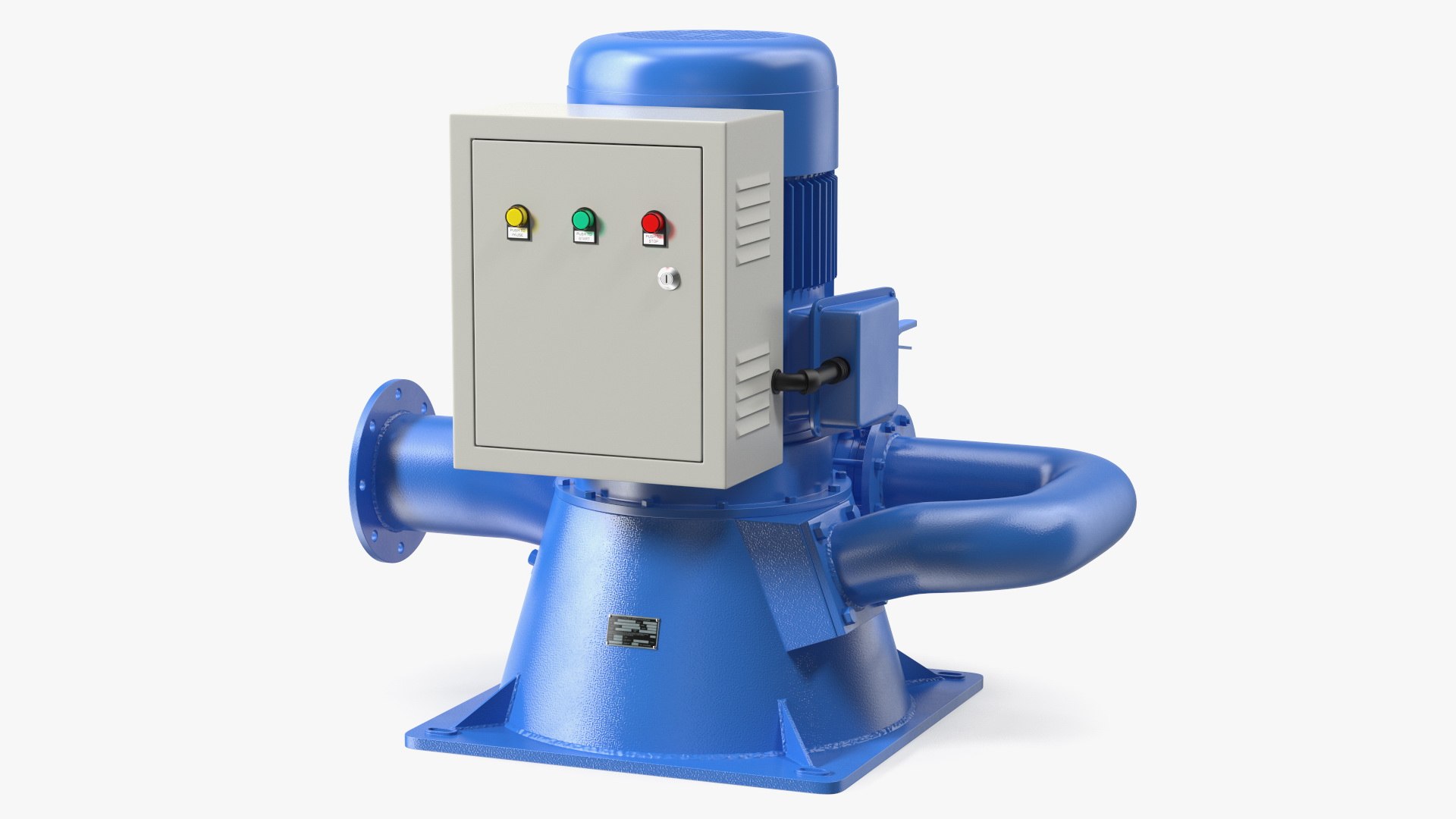 Micro Hydro Turbine 3D model preview