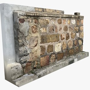 A stone wall 3d scan 3D