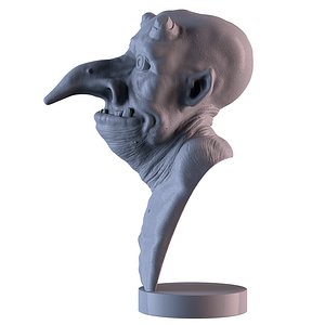 3D fantasy bust model