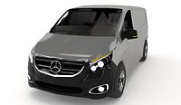 Mercedes-Benz Vito Low-poly modelo 3D