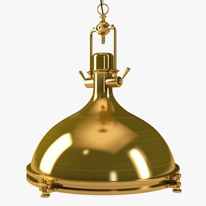 3D retro gold pendant hanging lamp