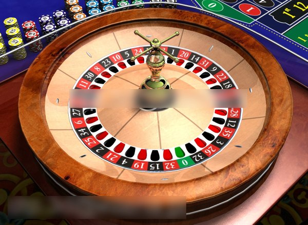 3d roulette table model