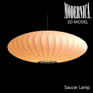 3d modernica saucer lamp model
