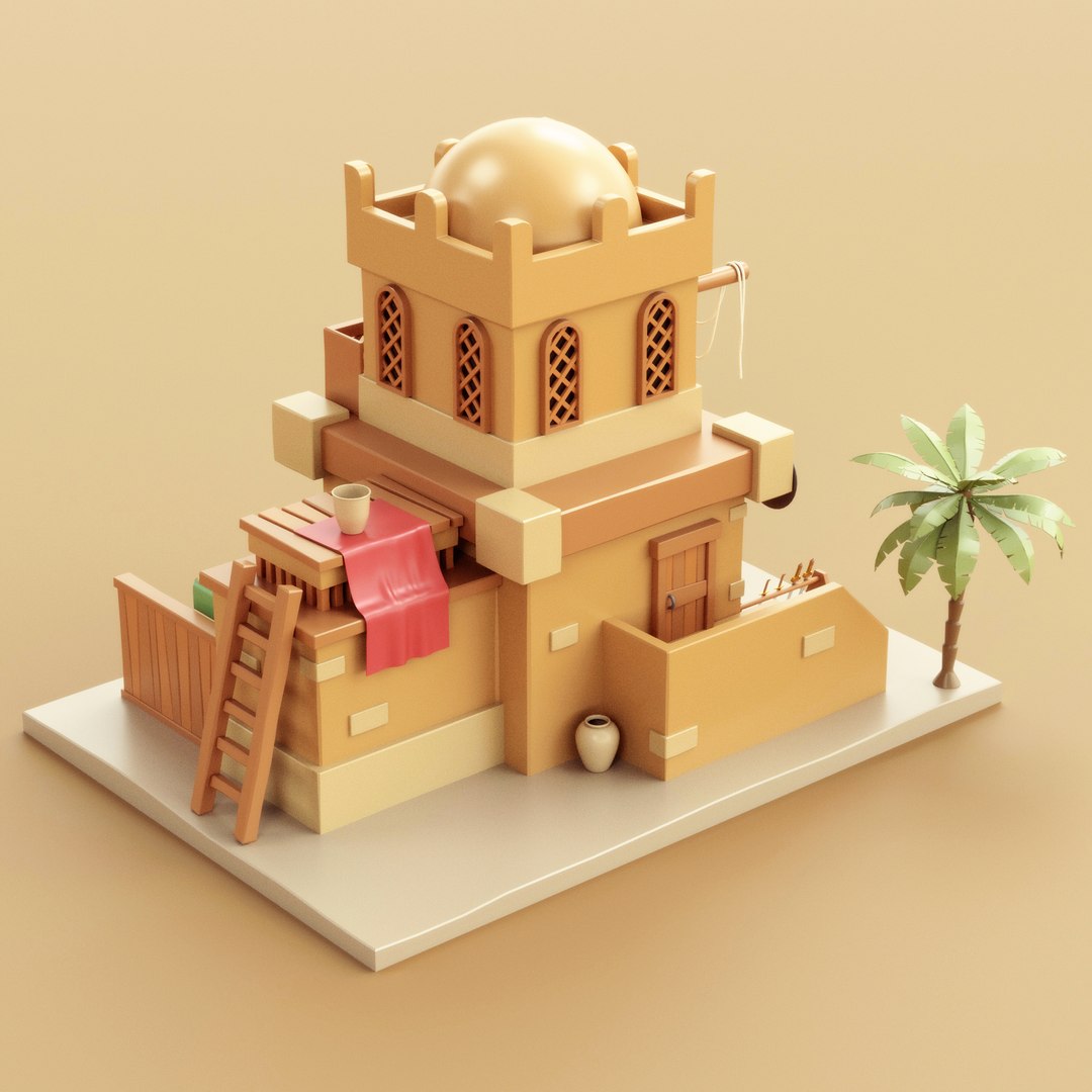 3D Arab Market 02 - TurboSquid 1840935