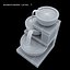 3d small fountain water