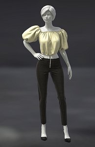 marvelous female pants 3D model
