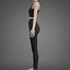 Completo yoga bianco e nero - Canotta sportiva e leggings - Abbigliamento 3D