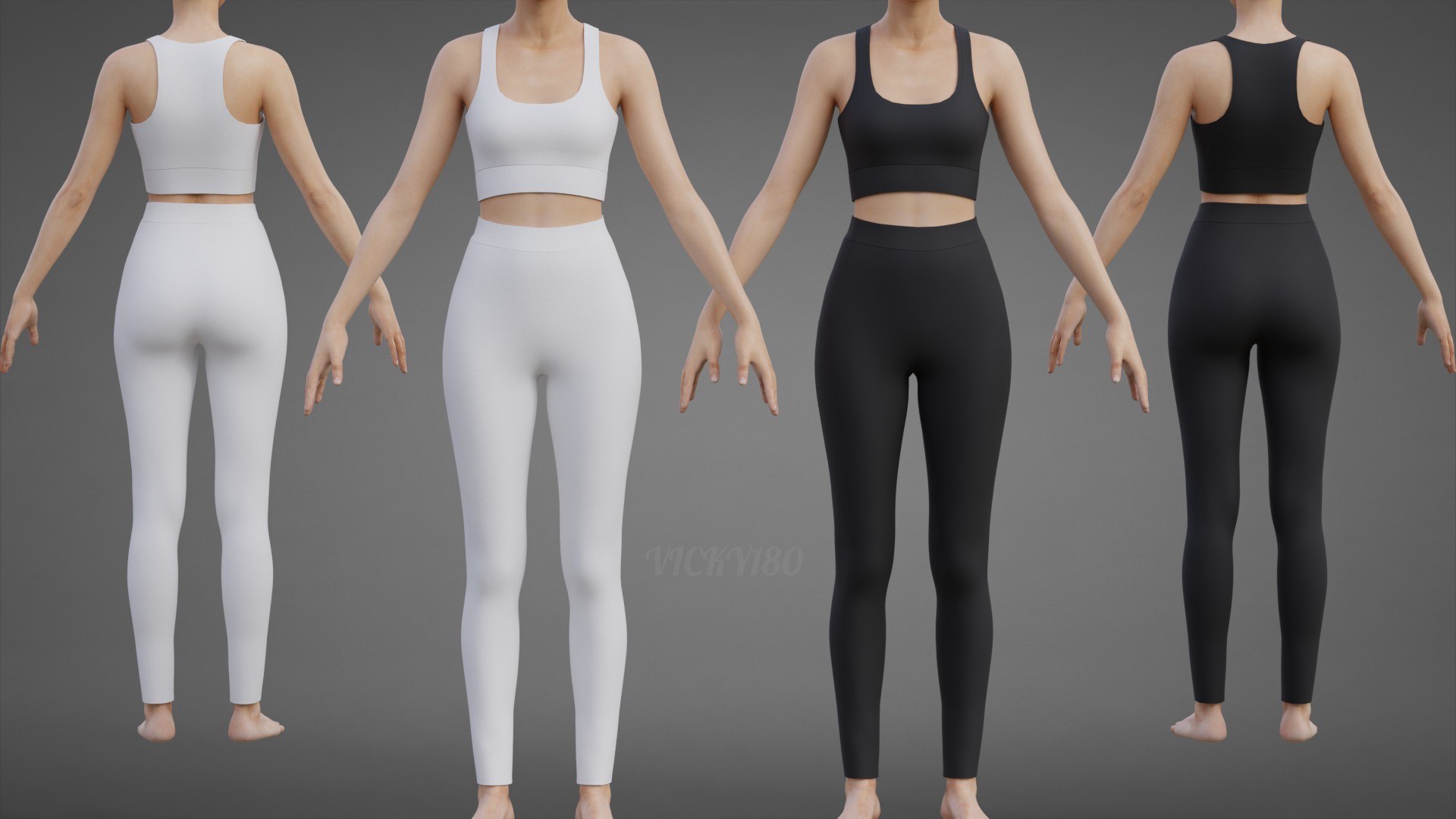 White and Black Yoga Outfit - Sports Bra Tank Top and Leggings 3D Clothing 3D https://p.turbosquid.com/ts-thumb/Xw/0pZM3G/QV/thumbnail7/jpg/1784975917/1920x1080/fit_q87/e22587f28ff572a96bde3cda5fe6aeca17e15cb2/thumbnail7.jpg