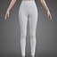 Completo yoga bianco e nero - Canotta sportiva e leggings - Abbigliamento 3D
