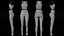 Completo yoga bianco e nero - Canotta sportiva e leggings - Abbigliamento 3D