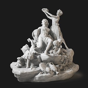 Renaissance Statue Diorama model