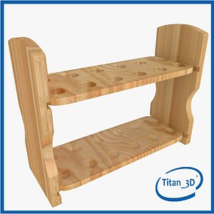 3d model test tube rack