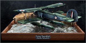 3d model fairey swordfish