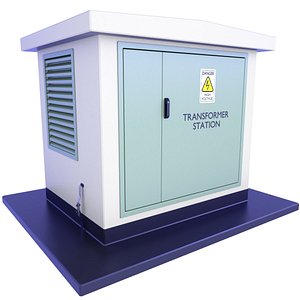 3D MV Transformer Compact Substation 23 model