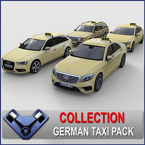 3d model german taxi